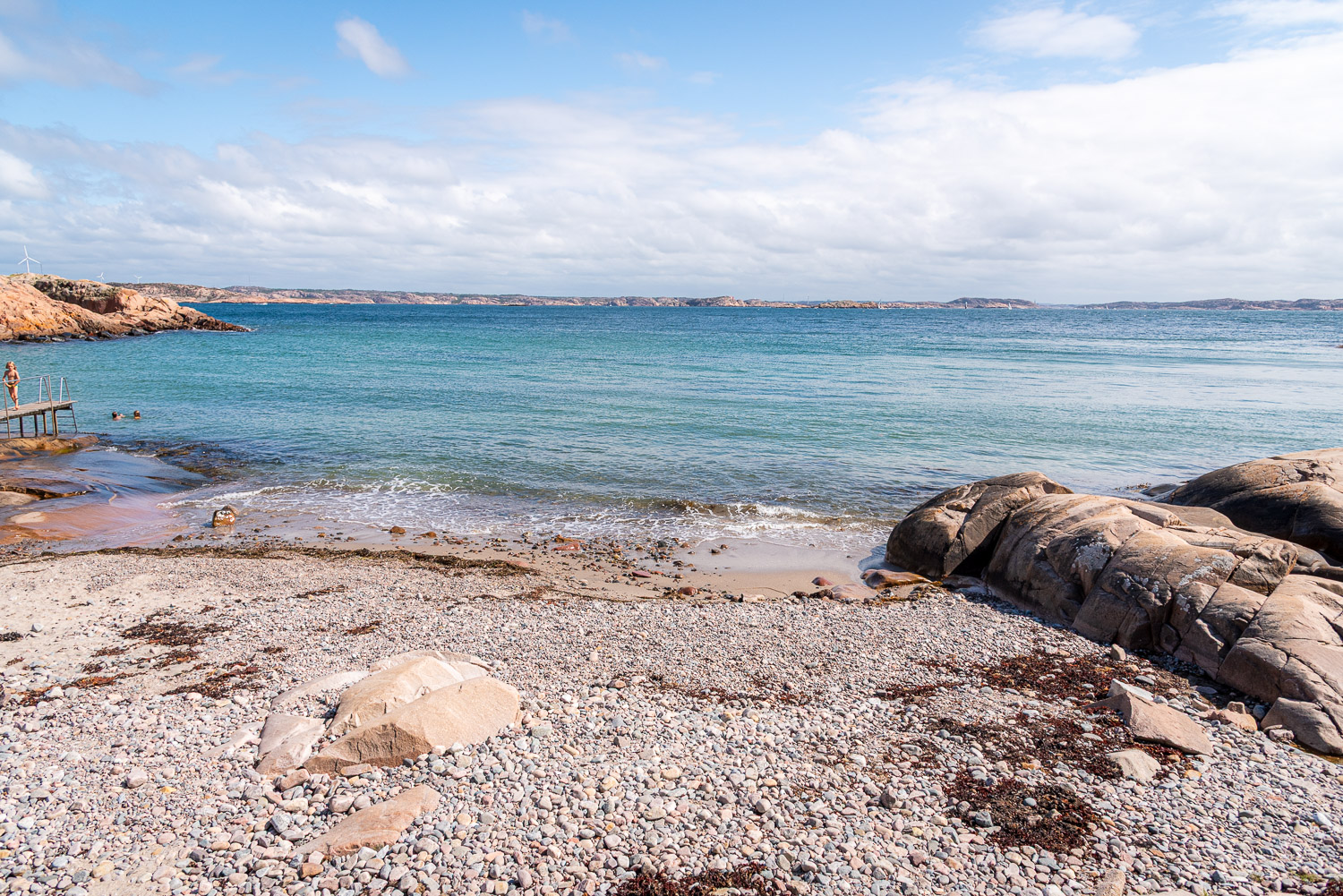 Pärlane strand på Malmön I Bohuslän