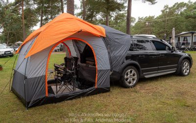 Första natten i bilen för test