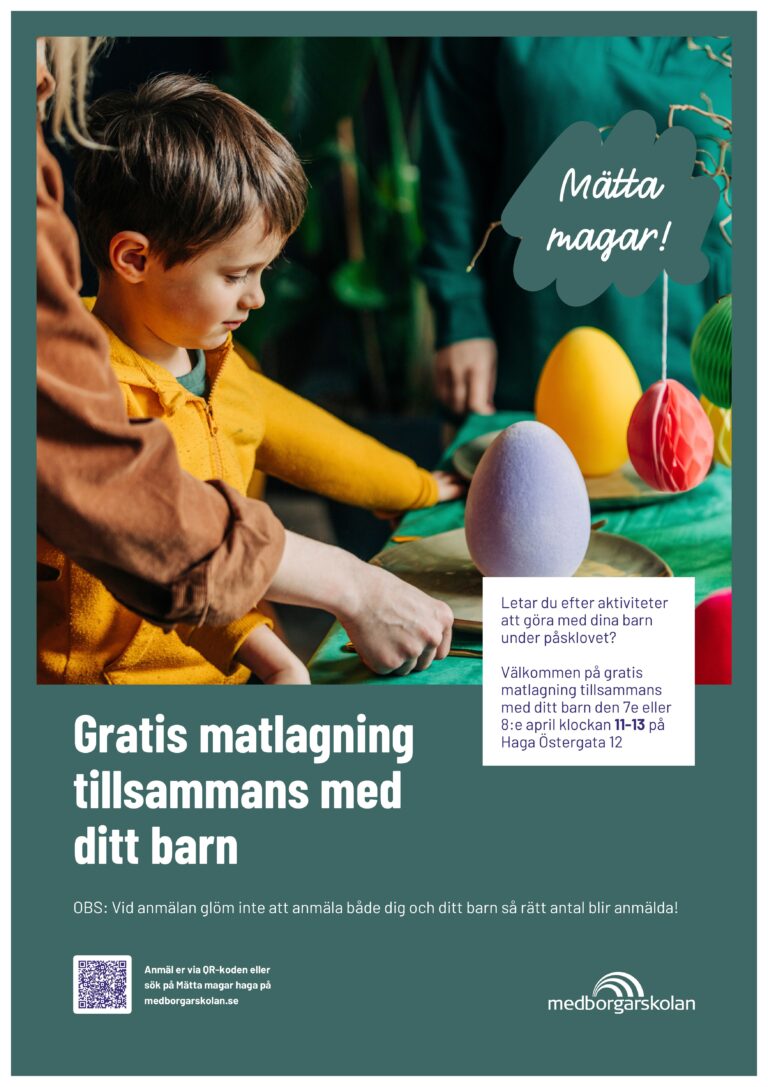 Mätta magar: Matlagning med familjen i Medborgarskolans lokaler